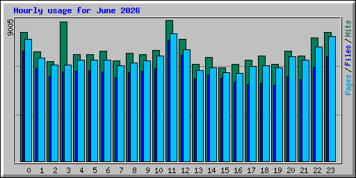 Hourly usage for June 2026